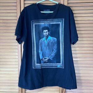 Seinfled Vintage Style The Kramer Portrait Black T-Shirt Men’s Size XL